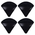 thumbnail image 1 of 4 Pieces Powder Puff Triangle Soft Makeup Powder Puff Face Makeup Sponge Puff Velour Makeup Puff Pure Cotton Powder Puff for Loose Mineral Powder Cosmetic Body Contouring Tools Black, 1 of 5