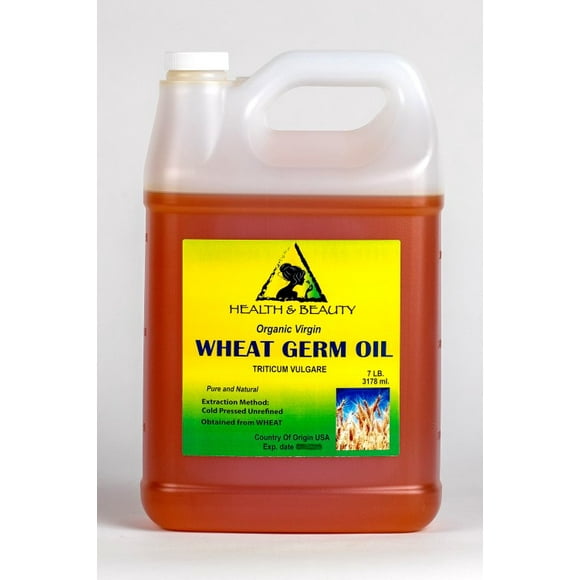 Wheat germ oil unrefined organic carrier cold pressed virgin raw pure 7 lb