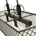 thumbnail image 4 of Livex Lighting Arabesque 9 Light Linear Chandelier in English Bronze, 4 of 17