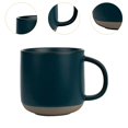 thumbnail image 2 of Taza de café de cerámica, taza de leche, taza para bebidas para adultos y niños, taza de café de con asa para bebidas frías o calientes, Azul, 2 of 8