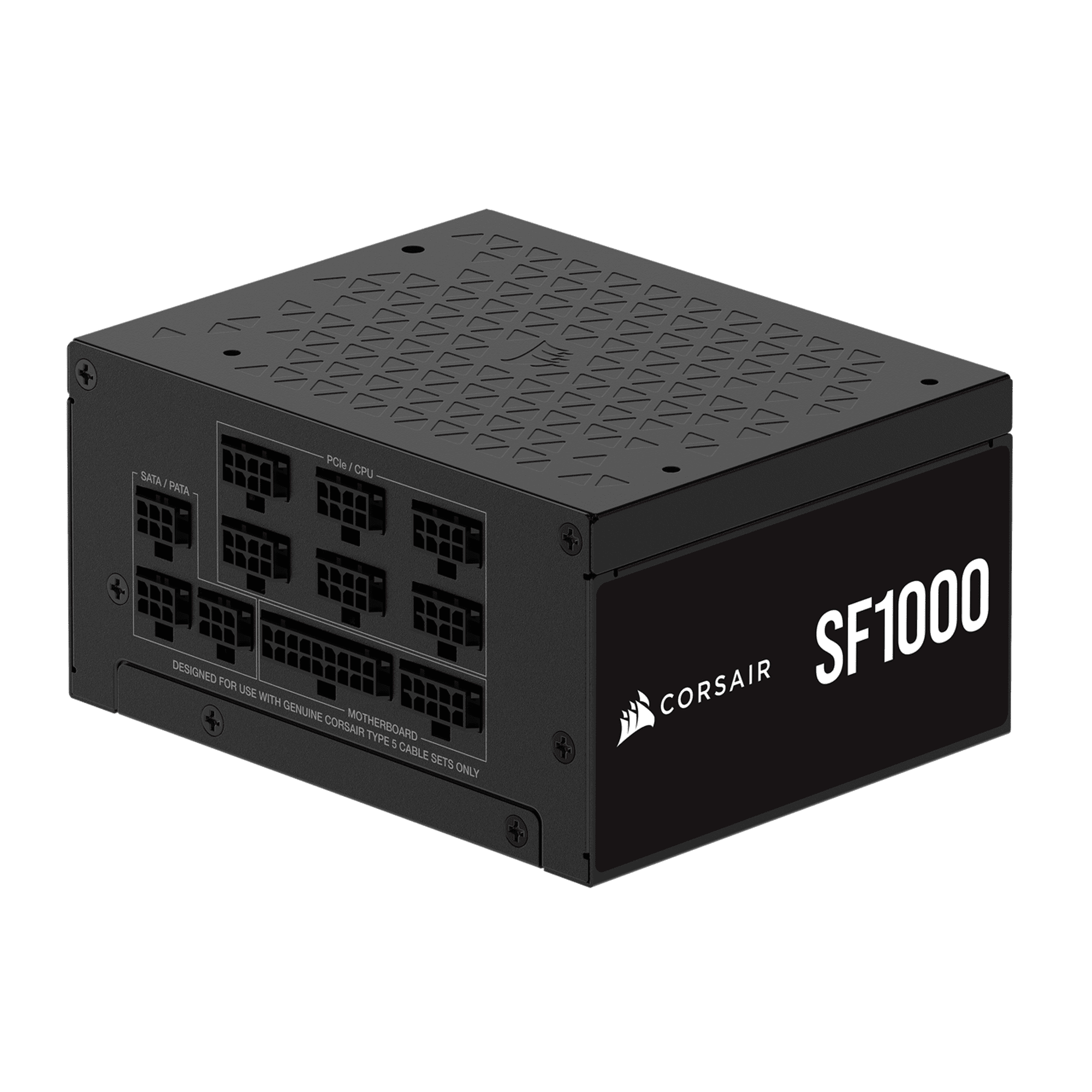 Corsair SF RPS0176 1000W Power Supply - Black - SFX, Internal - 120 V, 230 V Input - 3.3 V, 5 V, 12 V, 5 V SB Output - 1000 W - PCI Express Connector - 1 Fan(s) - NVIDIA SLI Supported - Low Noise