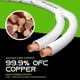 thumbnail image 4 of Cable de altavoz GearIt de 12 AWG de primera calidad, resistente, 1 m con conector tipo banana, 4 of 7