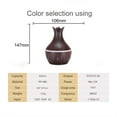 thumbnail image 5 of Kchsji 300ml Wood Grain Essential Oil Diffuser Humidifier with 7Color LED Light USB Powered Quiet Operation Auto Shut-Off Portable Aromatherapy for Home Bedroom Living Room Office 8Hours RuntimeBrown, 5 of 6