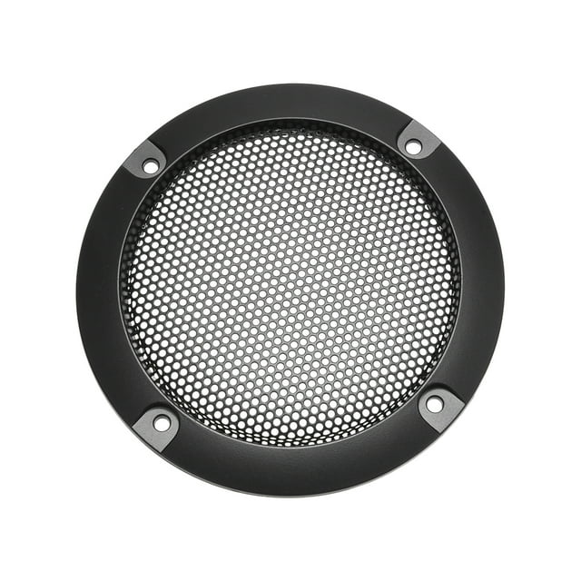 Unique Bargains Speaker Grill Cover 3 Inch 95mm Mesh Decorative Circle Subwoofer Protector Black