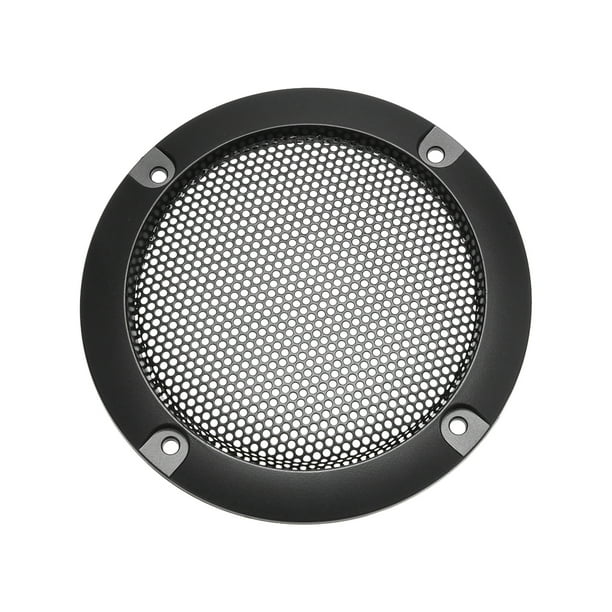 Cubierta de rejilla para altavoz Uxcell de 3 pulgadas 95mm círculo decorativo protector de subwoofer negro