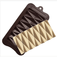 thumbnail image 2 of Chocolate Bar Silicone Mold - Triangle Geometric, 2 of 6