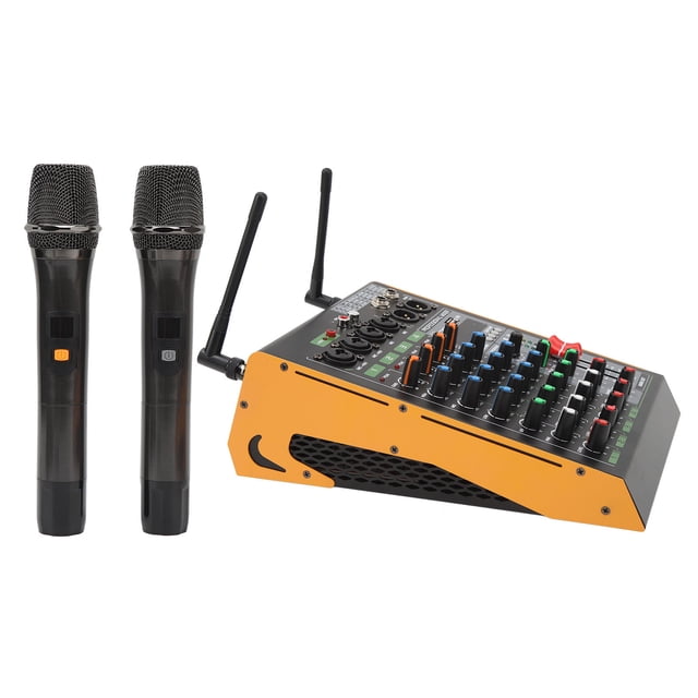 4 Channel Sound Mixer, 4 Channel Mixer Headset Monitoring for Stage Performances US Plug
