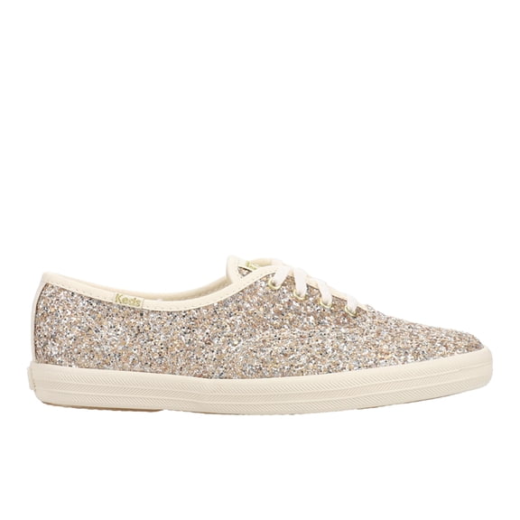 Keds Womens Champion Glitter Celebrations Lace Up Athletic Sneakers Casual