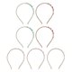 thumbnail image 2 of Fashion Headband 7Pcs Assorted Color for Women Crystal Headbands Wedding Ready, 2 of 3