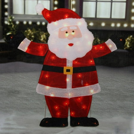 42 quot lighted jolly santa claus outdoor christmas yard art 42 quot lighted jolly santa claus outdoor christmas yard art