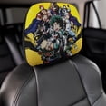 thumbnail image 4 of Boku No Hero Mha Car Headrest Cover 2 Pcs Vehicles Seat Pillow Cover Protector Accessories Decor Auto Front/Rear Seats Head Rest Cover 2 Pcs Universal Fit Most Cars Sedan SUV Van, 4 of 7