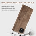 thumbnail image 4 of KONEE Phone Case Compatible with Samsung Galaxy A22 5G,Leather Case PU Leather Flip Phone Case with [Card Slot] [Stand Function], Foldable Phone Case for Samsung Galaxy A22 5G Case - Brown, 4 of 8