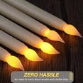 thumbnail image 4 of Velas de Cera sin Llama Parpadeantes Tuanse con Control Remoto - Pack de 24, 4 of 7