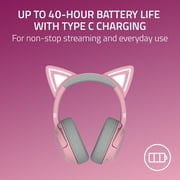 Razer Kraken Kitty V2 BT - Headset - full size - Bluetooth - Wireless - Quartz