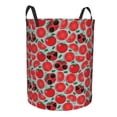 thumbnail image 2 of Daiia Cute Tomato Round Laundry Basket with Handles Thickened Waterproof Circular hamper,Dirty Clothes Storage Basket for Bedroom,Bathroom,College Dorm-Small, 2 of 8