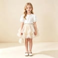 thumbnail image 2 of Guitiannn Girls Summer Tiered Tutu Skirt Ballerina Short Skirt for Toddler Kids Fashionable A Line Partywear Kids Pleated Skirt, 2 of 5