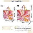 thumbnail image 2 of FORMRS Womens Corduroy Tote Bag Crossbody Shoulder Handbag with Pocket, Swirling Lines, 2 of 7