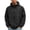 Black, variant on Men's Hooded Windbreaker Jacket, Lightweight Full Zip Up Rain Jacket with Pockets, Water-Resistant Casual Outerwear Sun Protection Clothing Army Green XL