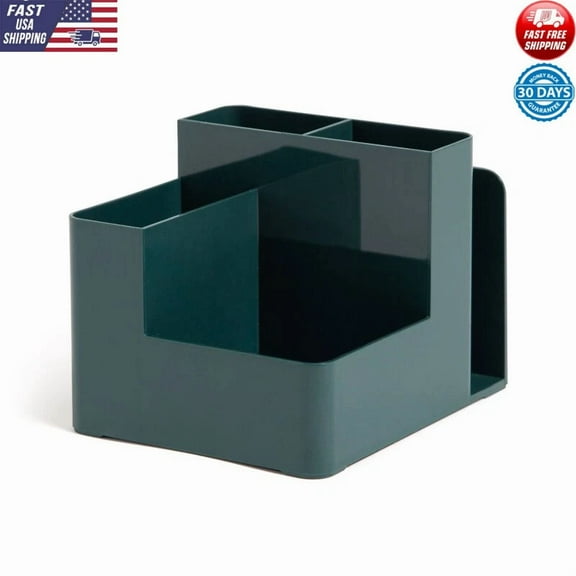 Five Open-Ended Sorting Compartments Desktop Organizer Made Of Plant-Based Mat