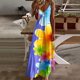 thumbnail image 1 of WILLBEST Vestidos Floreados para Mujer, Vestido Largo Sexi de Verano con Escote En V y Tirantes, Vestido Playero Estampado A La Moda para Vacaciones Chica, 1 of 3