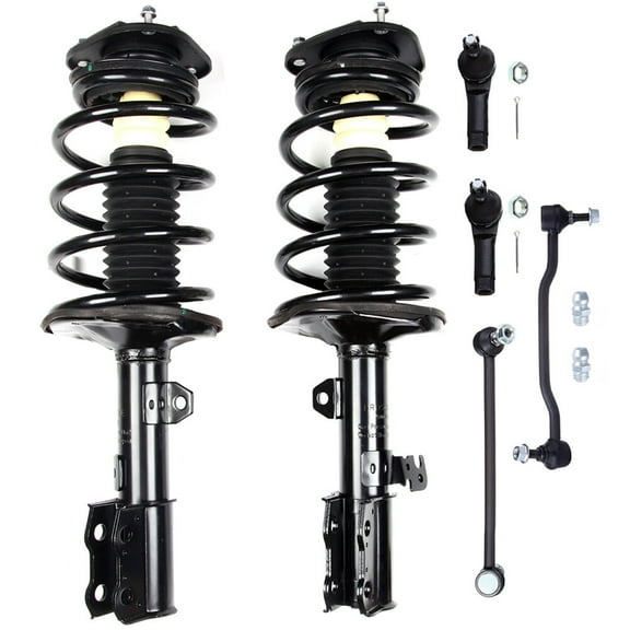 cciyu Struts Complete Struts Front Complete Struts Assembly Stabilizer Bar Link Kit Tie Rod End Fits for 2002-2006 for Nissan Altima 271426 271427 ES3438 K90352 K90353 Quick Struts Assembly 6PCS