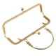 thumbnail image 5 of Bolso cuadrado de metal con cierre de boquilla y asa, 20,5 cm Oro, 5 of 6