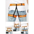 thumbnail image 6 of Half Body Safety Belt, Safety Fall Arrest Harness, Waist Hip Protection Safety Belt for Mountaineering, Climbing Rappelling, Orange, 6 of 9