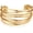 Gold Cross Wire Cuff, variant on Chunky Cuff Bracelets for Women Multi-layer Cross Wire Open Bangle Bracelet Adjustable Chunky Wide Open Wrist Arm Cuffs Wrap Bracelet Gold/White Gold