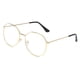 thumbnail image 1 of We Flower classic - lentes redondos con marco dorado, color dorado Gao Jiahui  unisex, 1 of 2