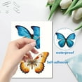 thumbnail image 3 of 8 Sheets 8 Styles PVC Waterproof Wall Stickers Self-Adhesive Decals for Window or Stairway Home Decoration Butterfly 200x145mm 1 sheet/style, 3 of 6