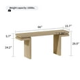 thumbnail image 3 of GZXS 66" Long Couch Table Behind Sofa, Farmhouse Wooden Foyer Console Table for Entryway, Hallway, Living Room (Oak), 3 of 7