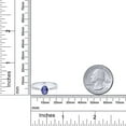 thumbnail image 3 of Gem Stone King 10K White Gold Blue Iolite and White Diamond Engagement Ring for Women (0.71 Cttw, Gemstone Birthstone, Oval Checkerboard 7X5MM, Available in Size 5, 6, 7, 8, 9), 3 of 5