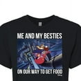 thumbnail image 3 of Disney - Darkwing Duck - Me & My Bestie Getting Food - Juniors Cropped Cotton Blend T-Shirt, 3 of 5