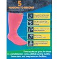 thumbnail image 3 of Powbrace 2 Pairs Wide Diabetic Socks for Swollen Feet, Lymphedema Socks,Wide Calf Socks,Loose Fit Socks,Non-Binding Socks,Edema Socks,Hospital Cast Socks,Bariatric Socks,Diabetic Socks for Men Women, 3 of 6