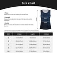 thumbnail image 5 of Gukieu Blue Glitter Retro Print Women's Quick-drying Fitness Vest, Round Neck Sleeveless Fitness T-shirt, Suitable for Yoga, Sports-XX-Large, 5 of 7