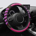thumbnail image 2 of Funda de volante de cuero morado estilo deportivo, funda de volante deportivo morado fresco, volante universal de 14,5-15,25 pulgadas JAMW Sencillez, 2 of 5