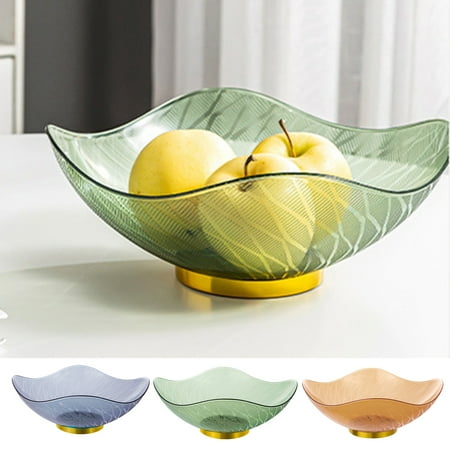 

Elodia Fruit Tray Elegant Transparent Nordic Style Desktop Nut Snack Candy Bowl Daily Use