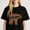 Black-4, variant on Women's Floral Mom And Gammy T-Shirt Dual Title Pride S-4XL Mother's Day Gift