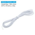 thumbnail image 2 of Uxcell 1/8" x 25' Bungee Shock Cord, Elastic Cord Polyester Kayak Stretch String Rope for Tie Down Kayak, White, 2 of 5