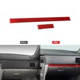 thumbnail image 1 of 2Pcs Red Carbon Fiber Co-pilot Strip Trim Cover for Subaru Forester 2005-2008, 1 of 4