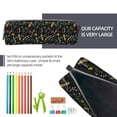 thumbnail image 5 of Yiaed Wasp and Florals Print Leather Pencil Case - Leather Pen Pencil Holder - Elegant & Practical Pencil Pouch for Work & Office, 5 of 7