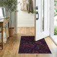 thumbnail image 2 of ODIKA 2'x3' Red Burgundy Opulent Floral Elegance Washable Accent Rug Victorian Grandeur with Large Blossoms Pet Friendly, Bedside Mat for Bedroom, Nursery, RV, 2 of 7