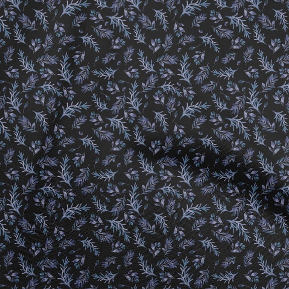 oneOone Polyester Spandex Black Fabric Tropical Sewing Fabric By The Yard Printed Diy Clothing Sewing Supplies 56 Inch Wide