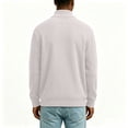 thumbnail image 4 of Abomasnow Mens Full Zip Cardigan Sweater Casual Mock Neck Cable Knitted Winter Chunky Sweaters Jackets, 4 of 7