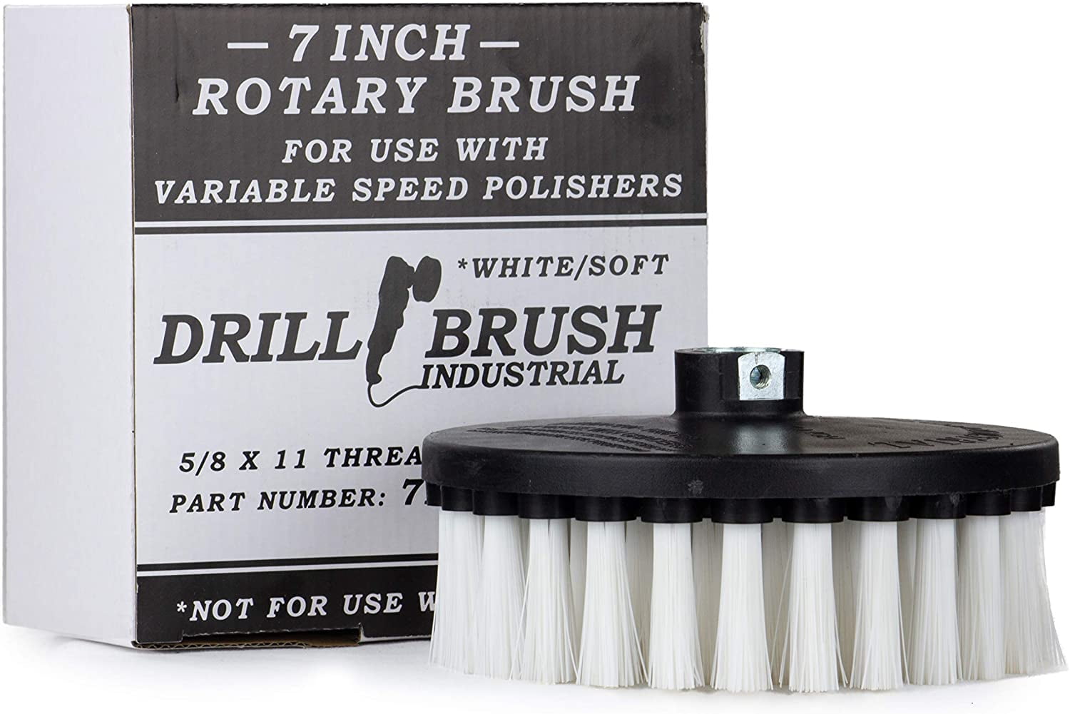 Carpet Cleaner Scrub Brush for Variable Speed Polisher 7 Inch Diameter