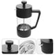 thumbnail image 5 of Cafetera de prensa francesa de 350 ml, de vidrio de borosilicato de alta temperatura, para café frío, té, para cocina, viajes, camping, color negro, 5 of 5