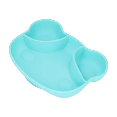 

FAGINEY Silicone Toddler Plates Shape Microwave Safe Easy To Grip Baby Dinner Plate Practical For Over 6 Months For Tables