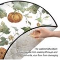 thumbnail image 3 of Vintage Pumpkin Natural Christmas Tree Mats Waterproof Tree Skirt, Autumn Harvest Xmas Tree Stand Tray Mat Floor Protector Pad for Holiday Party Decoration, 28.3", 3 of 6