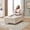 Beige, variant on Youdao Modern 62.6" Corduroy Chaise Lounge with Golden Legs, Comfy Upholstered Sleeper Sofa Recliner with Support Pillow for Bedroom, Living Room, and Office, Beige