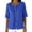 Blue, variant on Business Casual Tops for Wom Half Sleeve Button down Shirt Classic Fit Tee Shirt Lightweight Work Blouse with Pocket